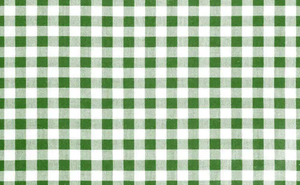 Photo of Green picnic cloth background.