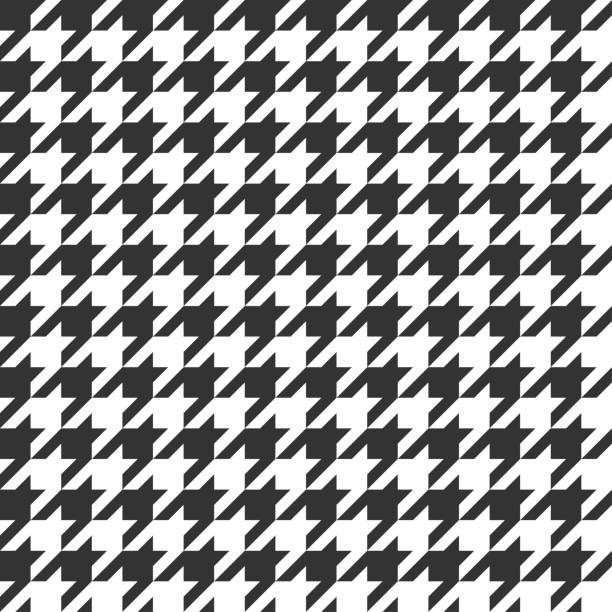 Houndstooth seamless pattern. Vintage textile texture. Classic fashion Houndstooth seamless pattern. Vintage textile texture. Classic fashion. Vector houndstooth check stock illustrations