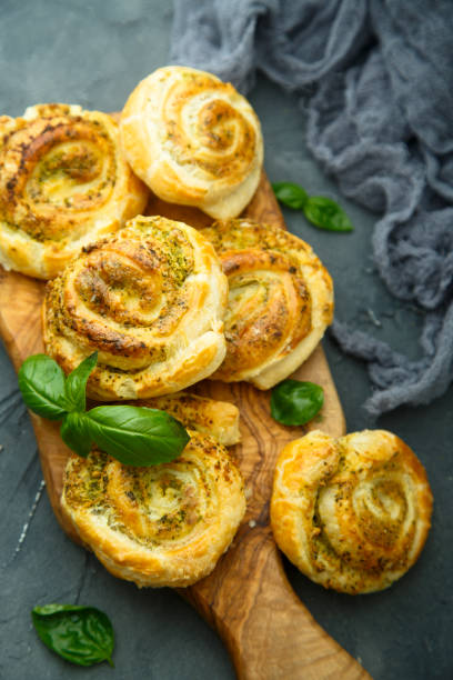 istock Pies with pesto sauce 876594074