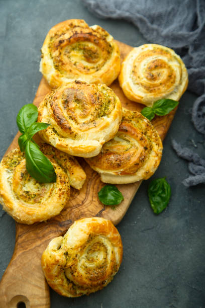 istock Pies with pesto sauce 876594082