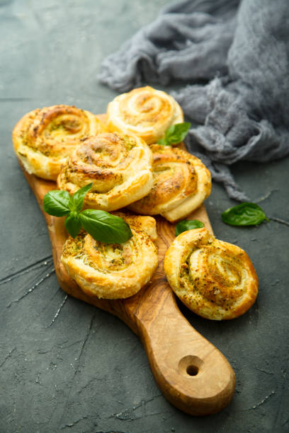 istock Pies with pesto sauce 876594326
