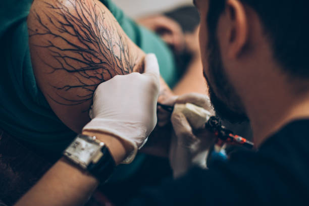 istock Art in the form of a tattoo 876596752