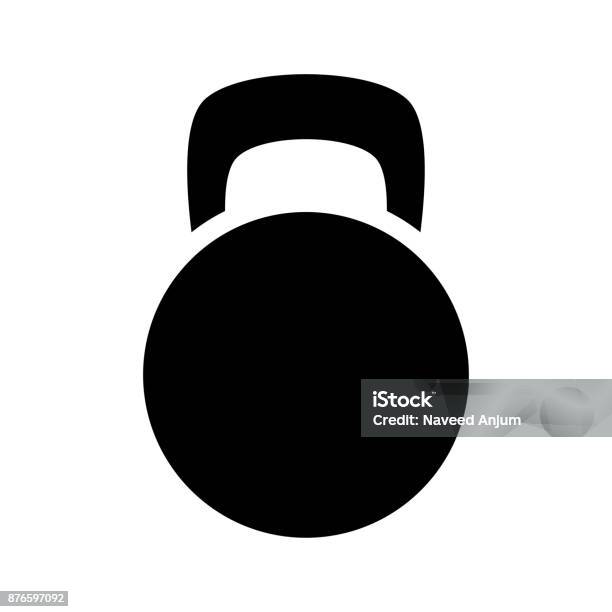 Kettle Ball Glyphs Vector Icon Stock Illustration - Download Image Now - Cross Training, Icon Symbol, Anaerobic Exercise