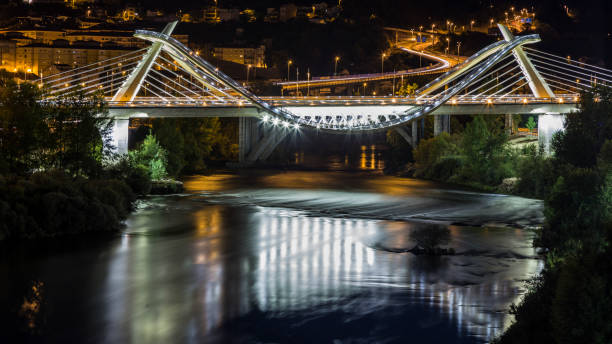 istock modern bridge over river in galicia 876598010
