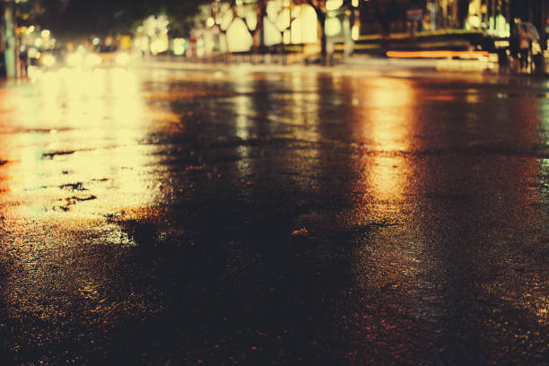 istock Rainy night in the big city 876607982