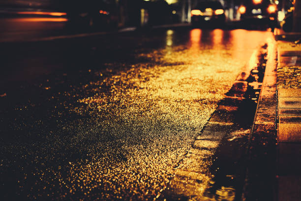istock Rainy night in the big city 876608584