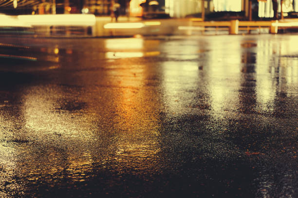 istock Rainy night in the big city 876616030