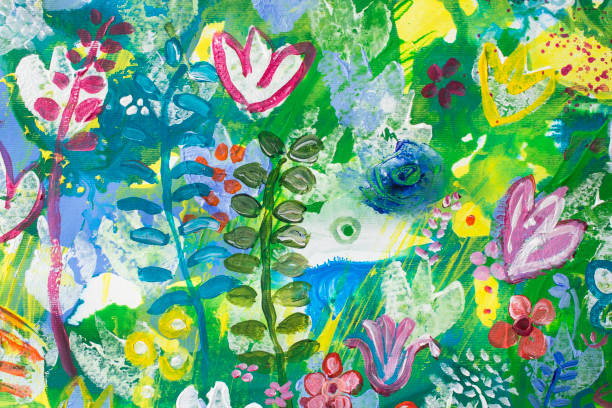 istock Detail of the Painting as a Background 876617294