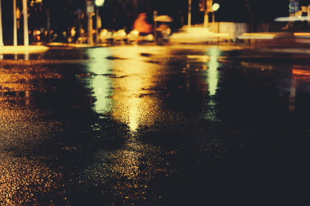 istock Rainy night in the big city 876622258