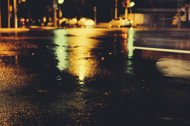 istock Rainy night in the big city 876629828