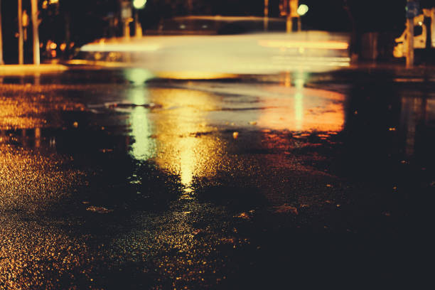 istock Rainy night in the big city 876632282