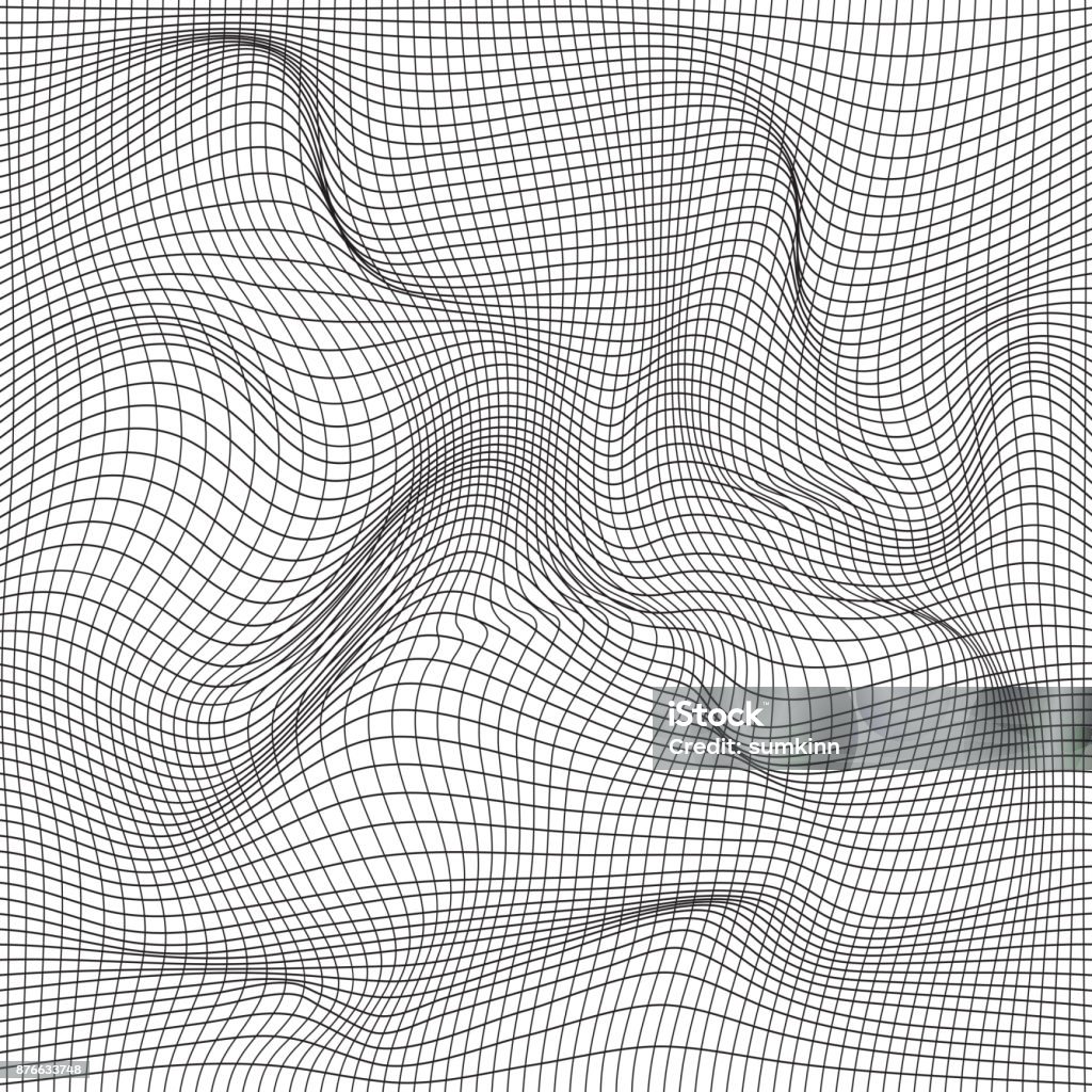 Disorted Texture Distorted Wave Monochrome Texture Stock Illustration - Download Image ...