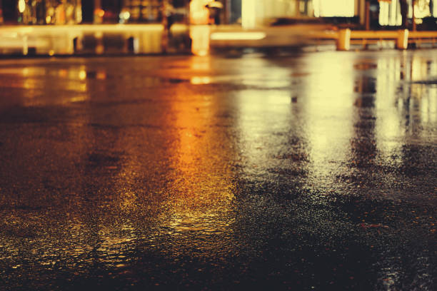 istock Rainy night in the big city 876640934