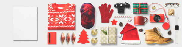 istock Christmas Shopping Flat Lay 876652966
