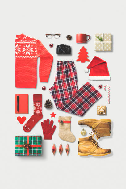 istock Christmas Shopping Flat Lay 876656040