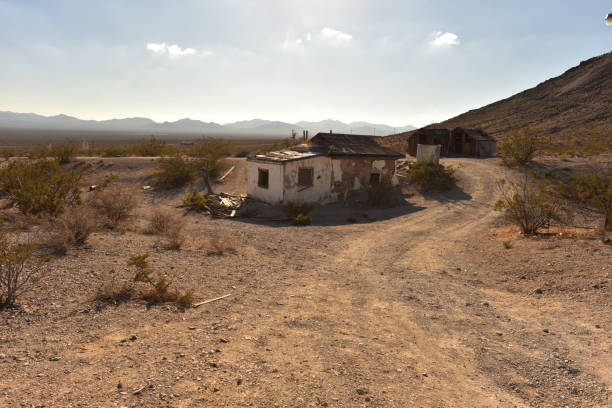 istock ghost town ruins in Nevada desert landscape 876656580