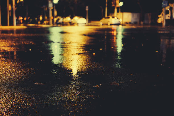 istock Rainy night in the big city 876660074