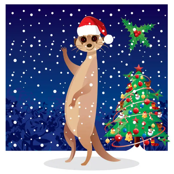 Vector illustration of Meerkat