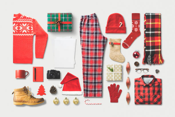 istock Christmas Shopping Flat Lay 876667044