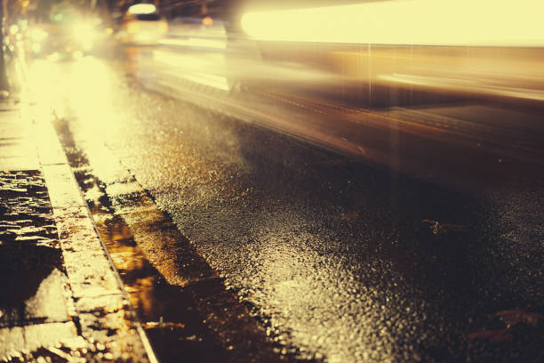 istock Rainy night in the big city 876675886