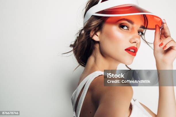 Beautiful Woman Stock Photo - Download Image Now - Summer, Make-Up, Fashion