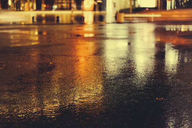 istock Rainy night in the big city 876679560