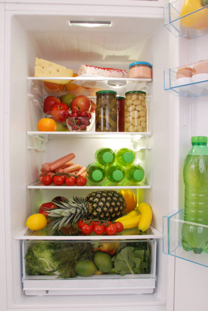 istock Refrigerator full of food 876681764
