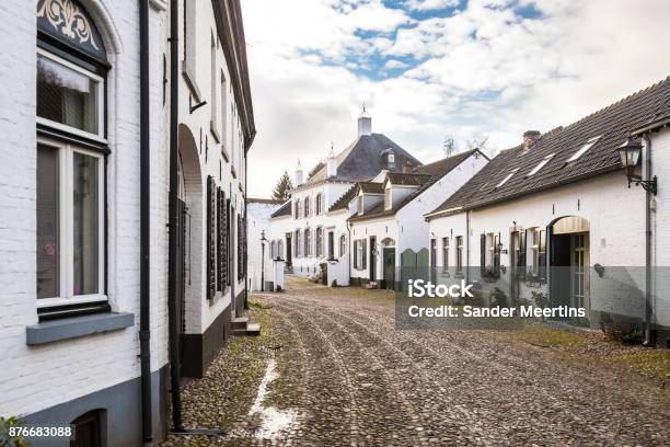 Historic City Of Thorn Known For Its White Houses Stock Photo - Download Image Now - Thorn, Abbey - Monastery, Ancient