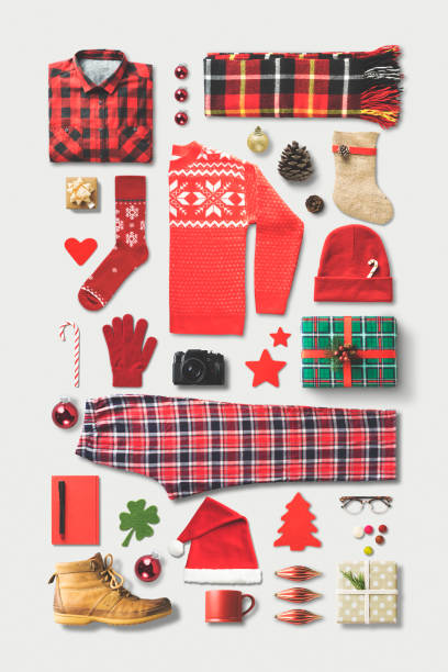 istock Christmas Shopping Flat Lay 876683266