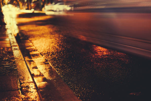istock Rainy night in the big city 876683316
