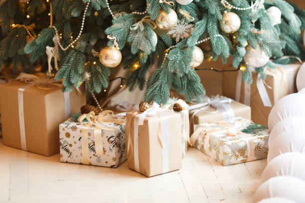 istock New Year's decorations and gifts 876685660