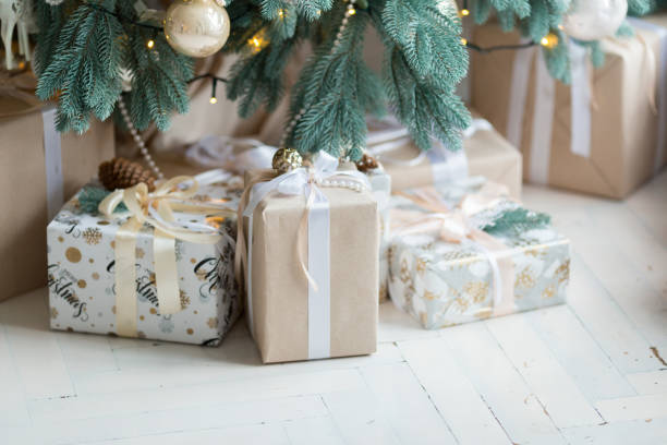 istock New Year's decorations and gifts 876685786