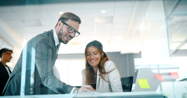 istock Business people day at modern business office 876686702