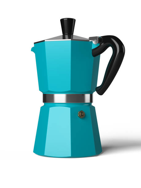 istock Vintage coffee pot isolated on a white background 3D rendering 876689670