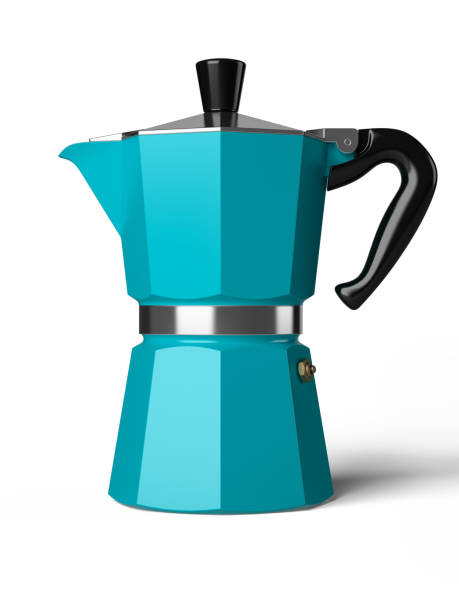 istock Vintage coffee pot isolated on a white background 3D rendering 876689692