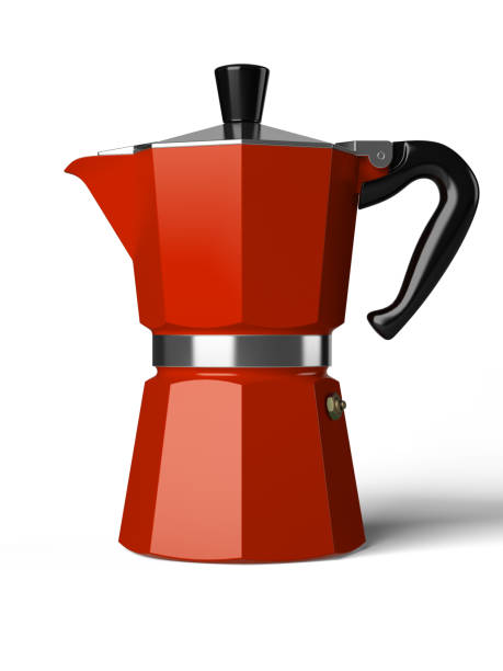 istock Vintage coffee pot isolated on a white background 3D rendering 876689746