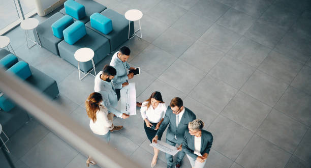 istock Business people day at modern business office 876689944