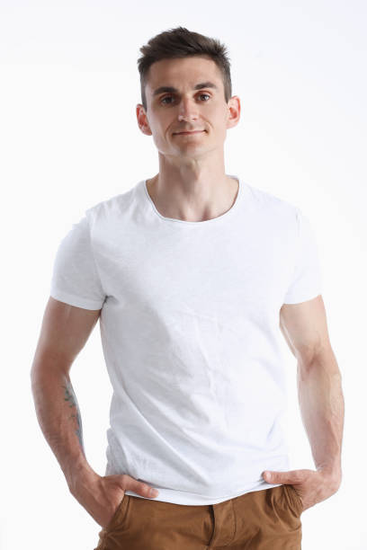 istock Young successful businessman on a white 876693328