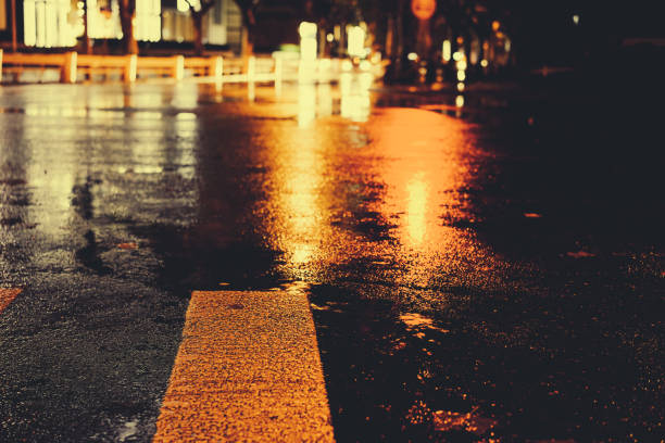istock Rainy night in the big city 876693384