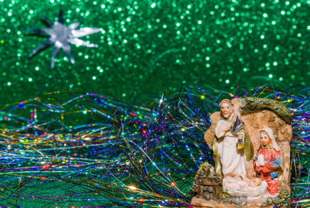 istock nativity scene Jesus Christ, Mary and Josef 876693588