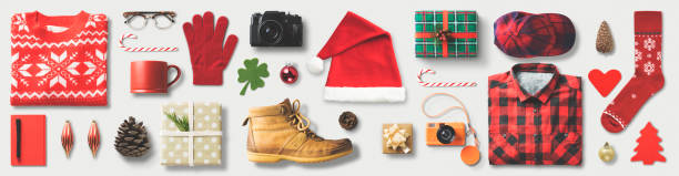 istock Christmas Shopping Flat Lay 876694272