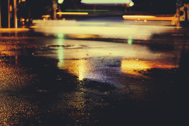 istock Rainy night in the big city 876700210