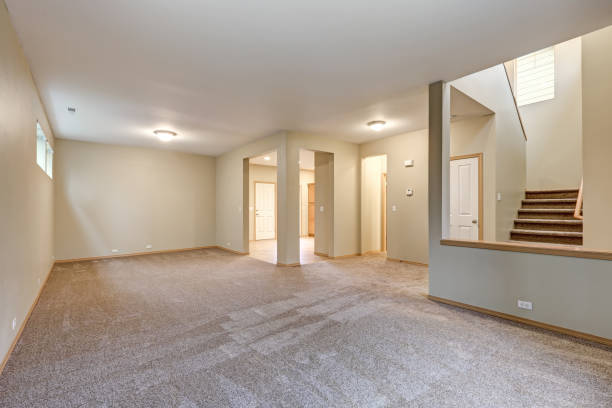 istock Empty beige interior of new contemporary home 876701590