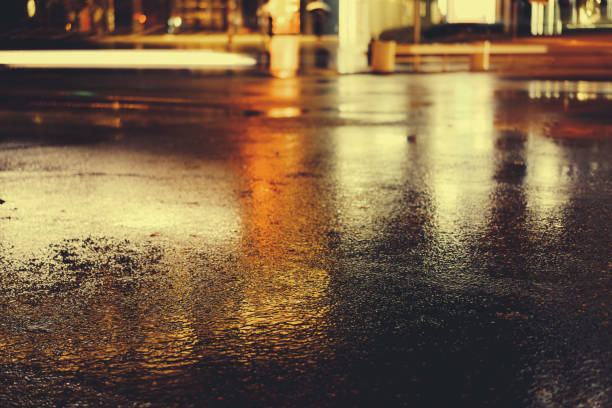 istock Rainy night in the big city 876701764