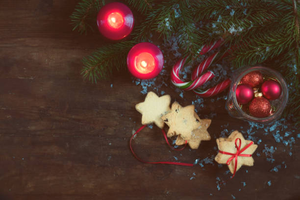 istock Christmas and NY composition on dark background 876708668