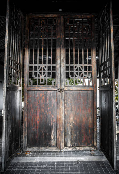 istock beautiful large old wooden door 876711618