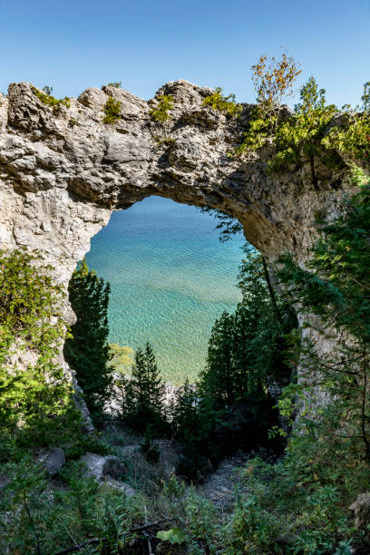 istock Arch Rock in Mackinac Island 876740908