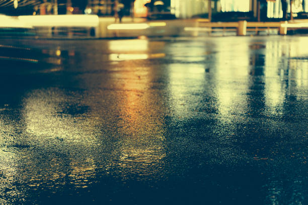 istock Rainy night in the big city 876741380