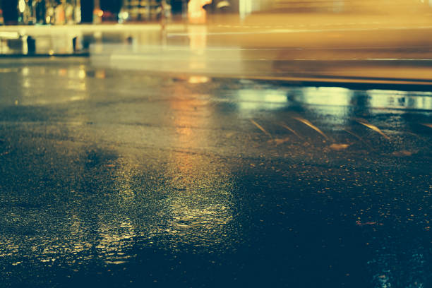 istock Rainy night in the big city 876741848
