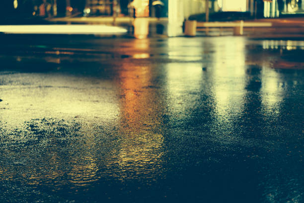 istock Rainy night in the big city 876745552